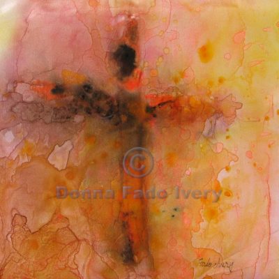 Silk Cross with Orange