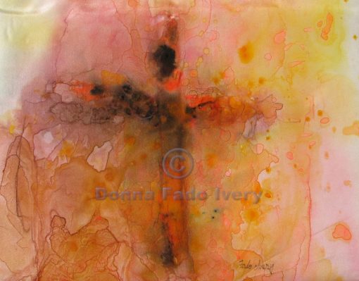 Silk Cross with Orange